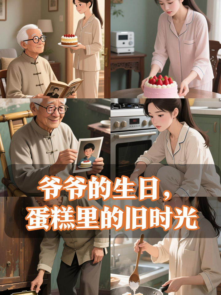 爷爷九十岁生日,孙子为还原他童年的老奶油蛋糕闹出乌龙