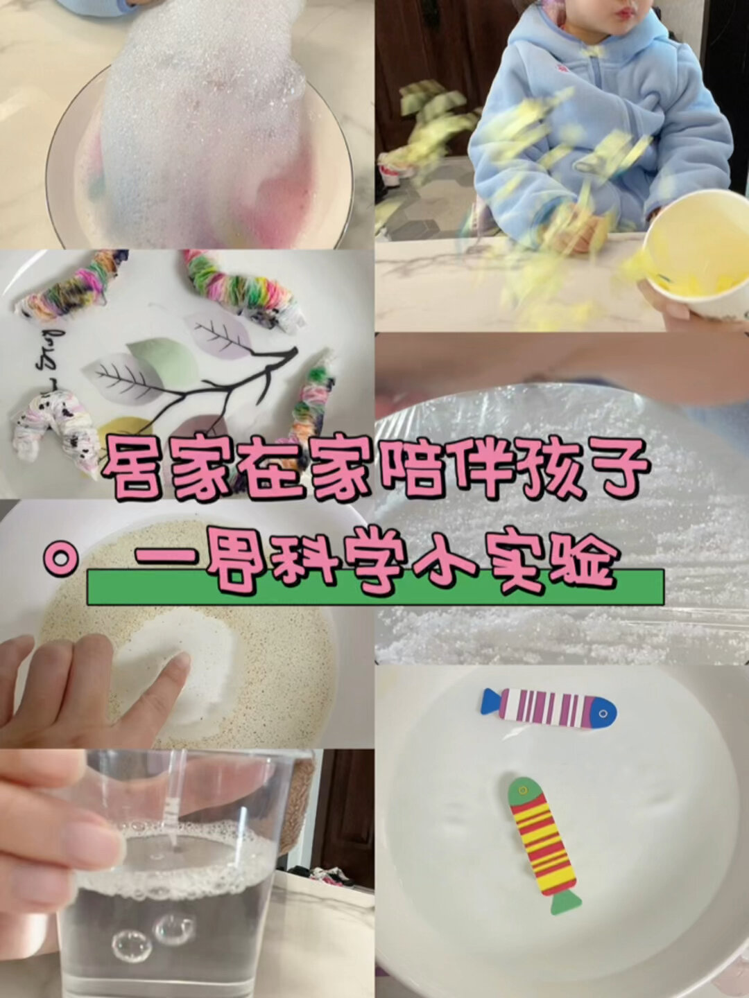 居家陪伴孩子的一周科学小实验