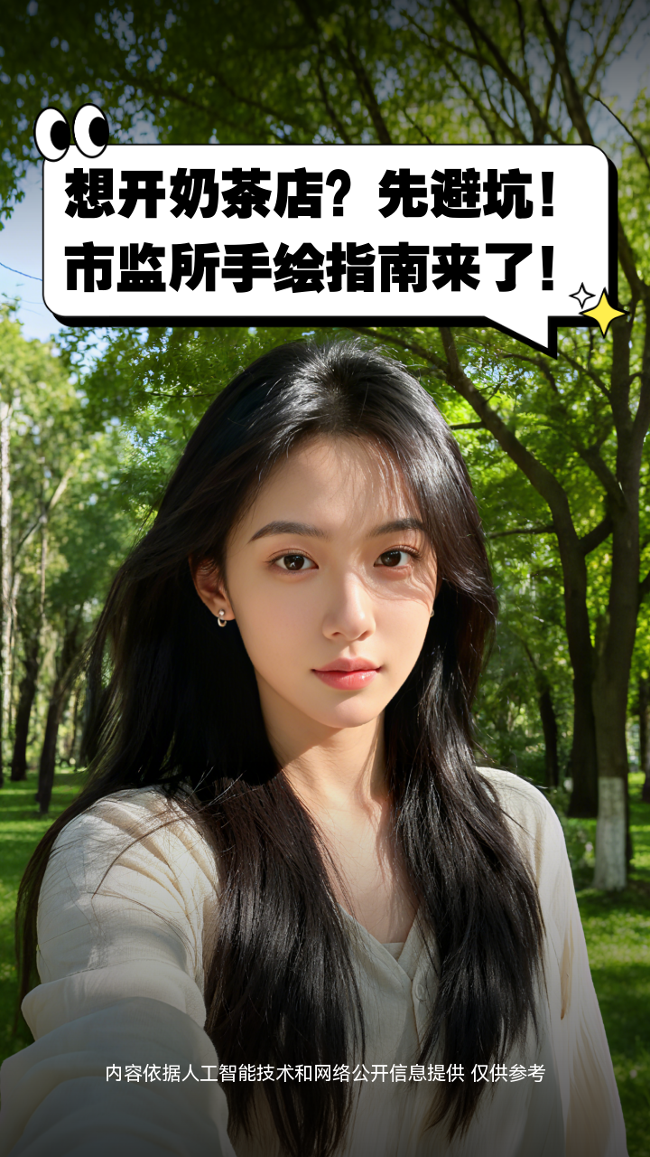 想开奶茶店？先避坑！市监所手绘指南来了！