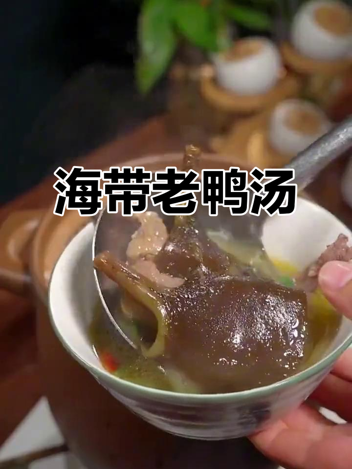 第三天晚餐,海带老鸭汤,鲜美清甜,滋补又可口