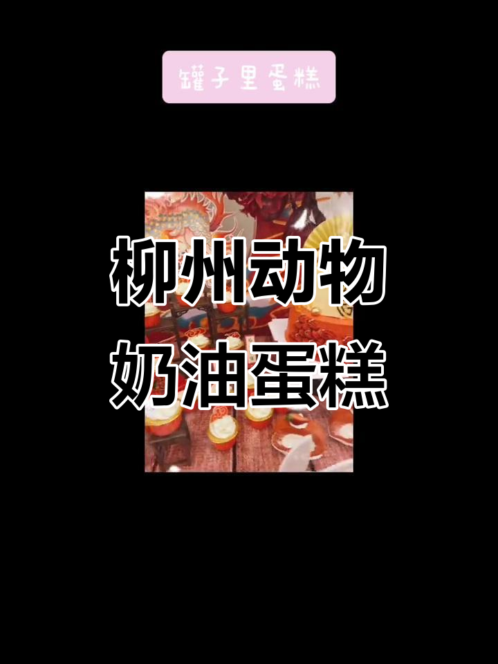 柳州定制蛋糕甜品台,动物奶油蛋糕与纸杯蛋糕的完美搭配