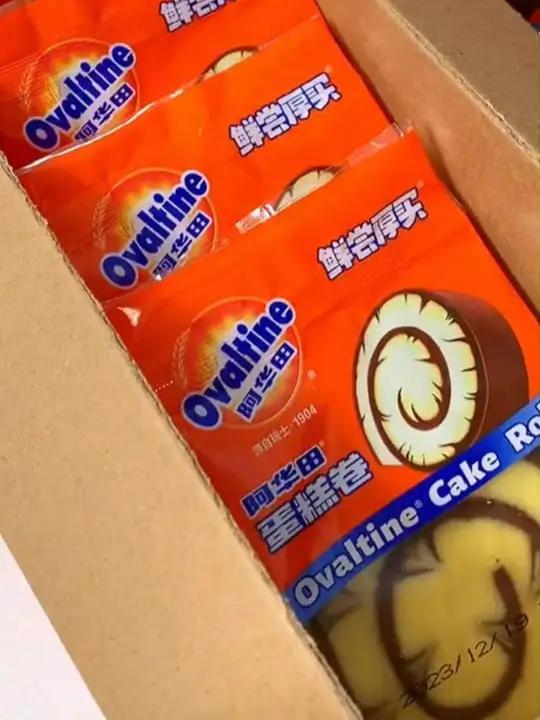 阿华田蛋糕卷 想吃多少自己说了算!麦芽可可香浓营养细腻丝滑,经典童年美味!好物推荐 零食推
