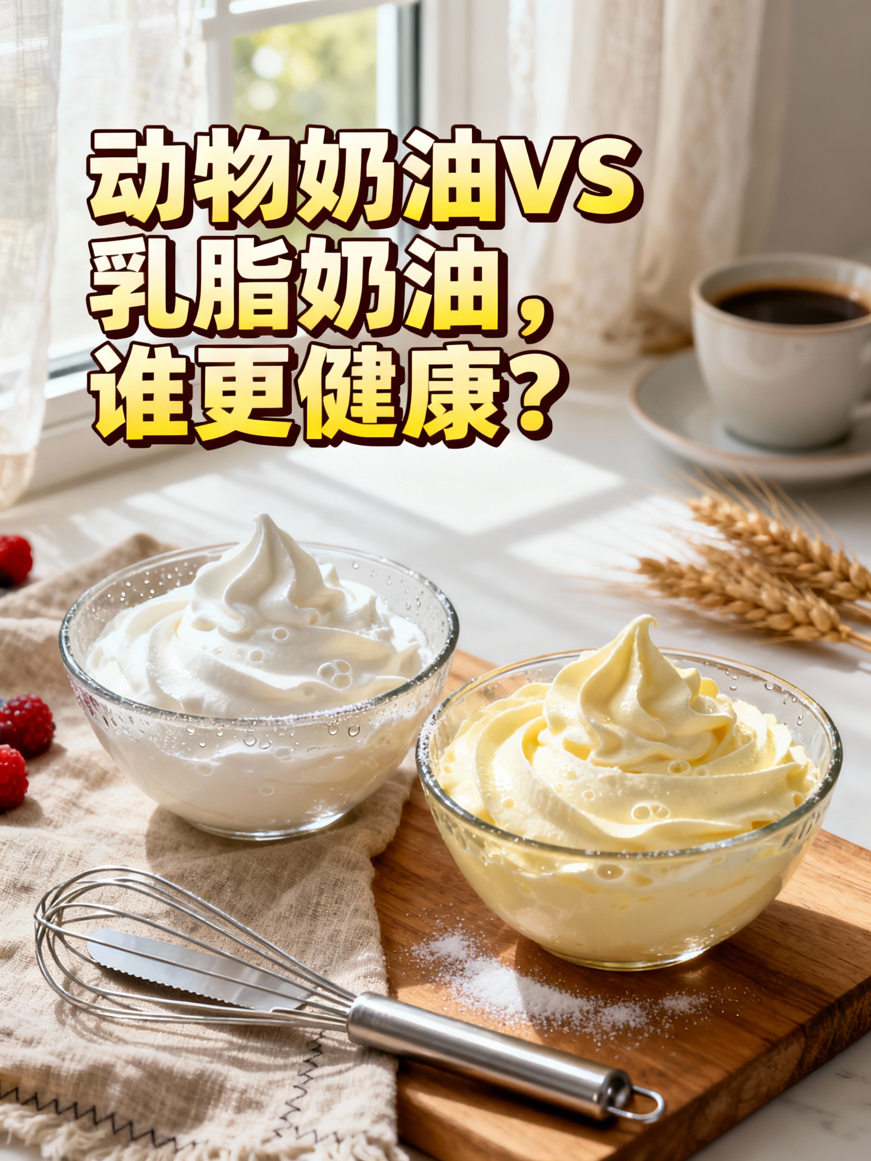 动物奶油VS乳脂奶油，谁更健康？