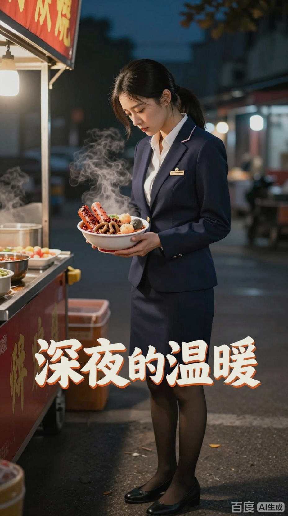 麻辣烫摊主的温暖关怀