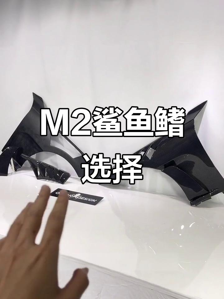 宝马M2改装鲨鱼鳍,干碳与光油可选