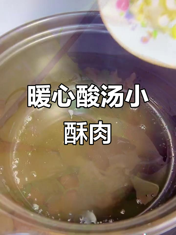 寒冷的季节,一锅酸汤小酥肉,温暖身心,美味又滋补!