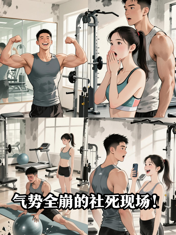 健身猛男秀肌肉秒变表情包，这反转绝了！