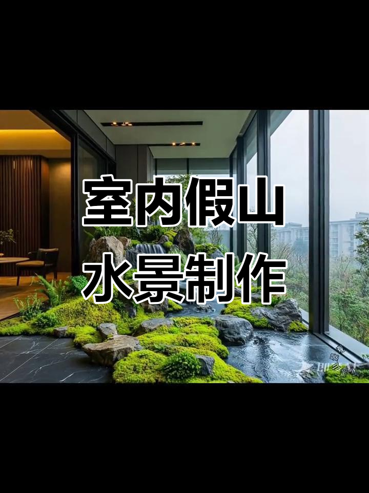 室内鱼池假山流水景观设计,打造自然生态空间