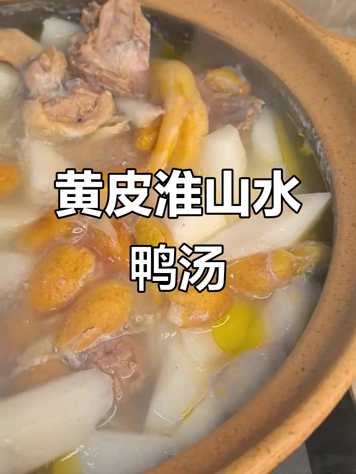黄皮淮山煲水鸭，广东老火汤的经典家常味