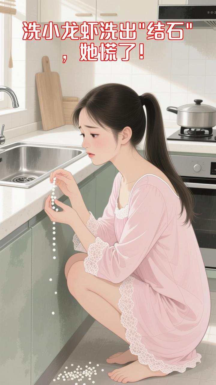 洗小龙虾洗出白色“结石”,查资料发现惊人真相!