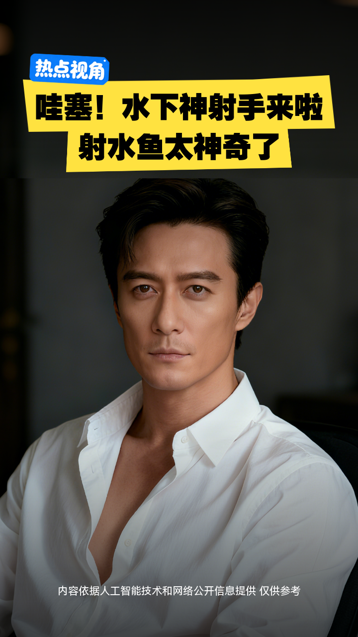 哇塞！水下神射手来啦射水鱼太神奇了