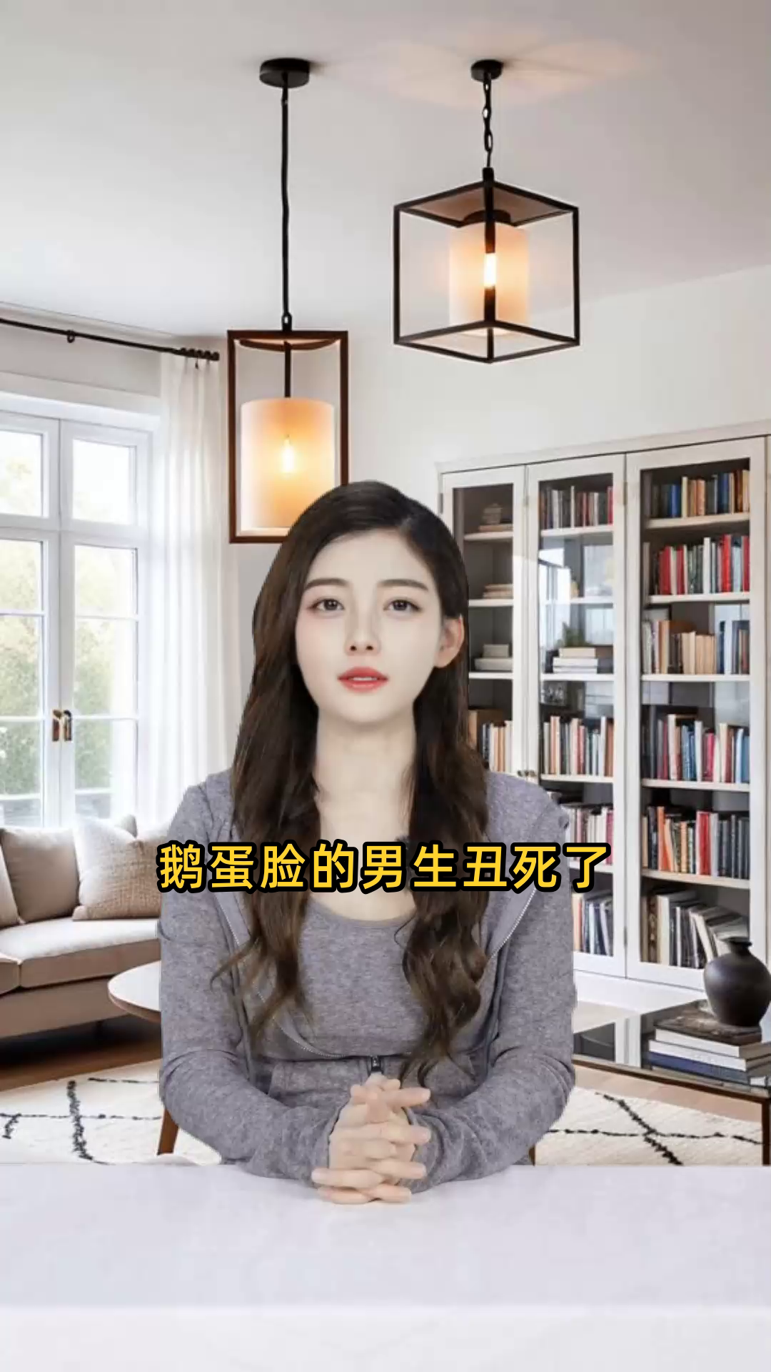 鹅蛋脸的男生丑死了