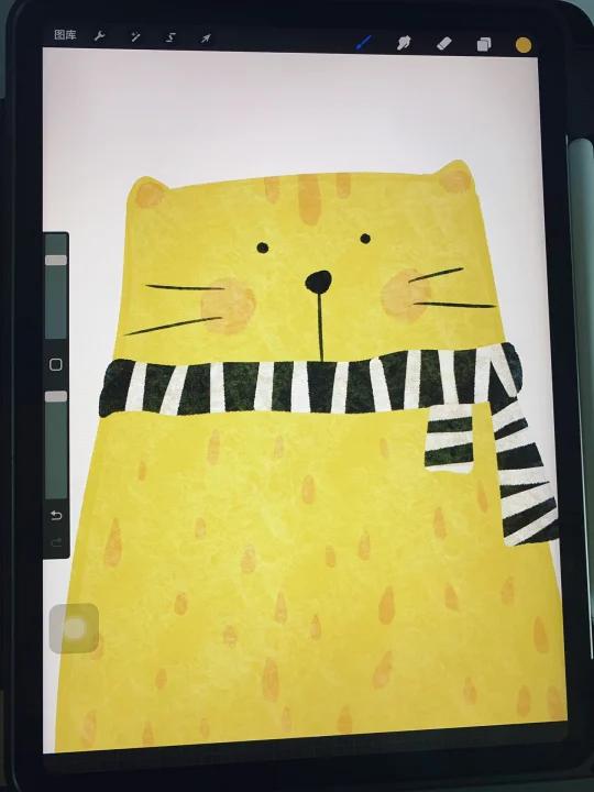 解压式画画|超简单的猫咪头像procreate绘画
