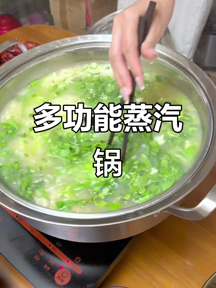 蒸汽火锅,蒸煮两用,大容量家用电磁炉汤锅