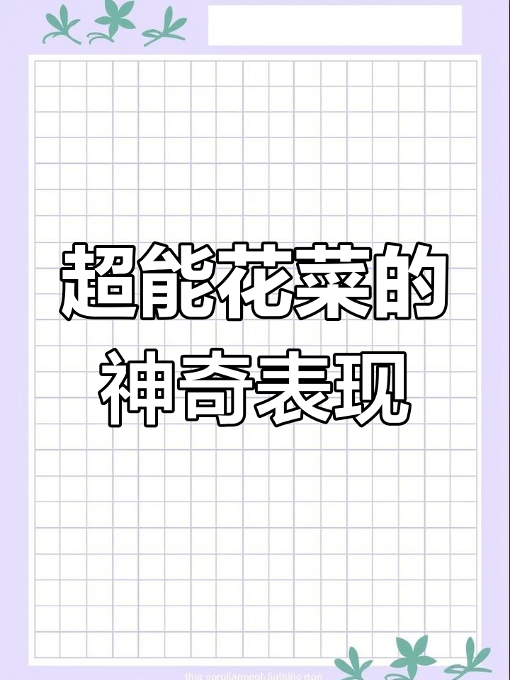复兴时代新植物超能花菜,呆萌操作却有奇效