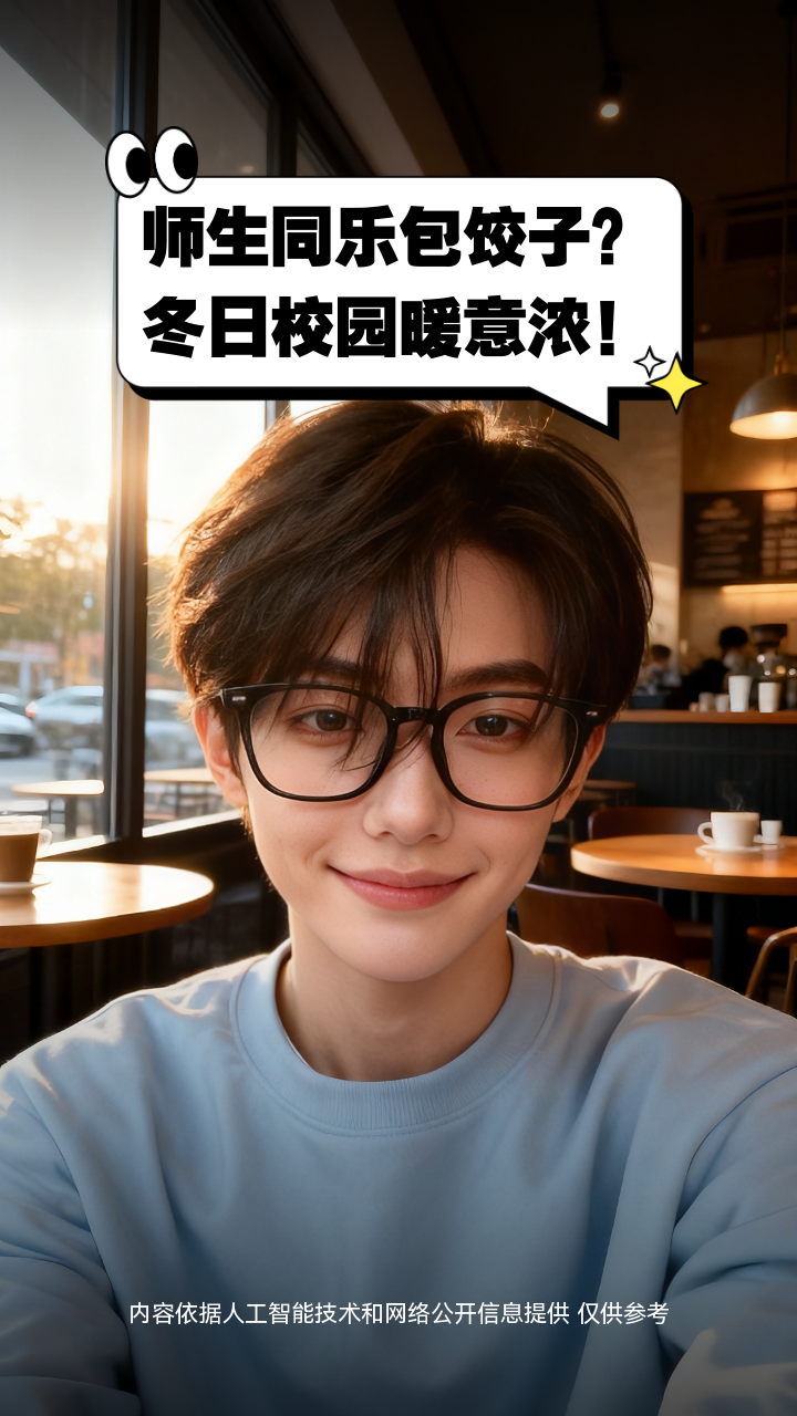 师生同乐包饺子?冬日校园暖意浓!