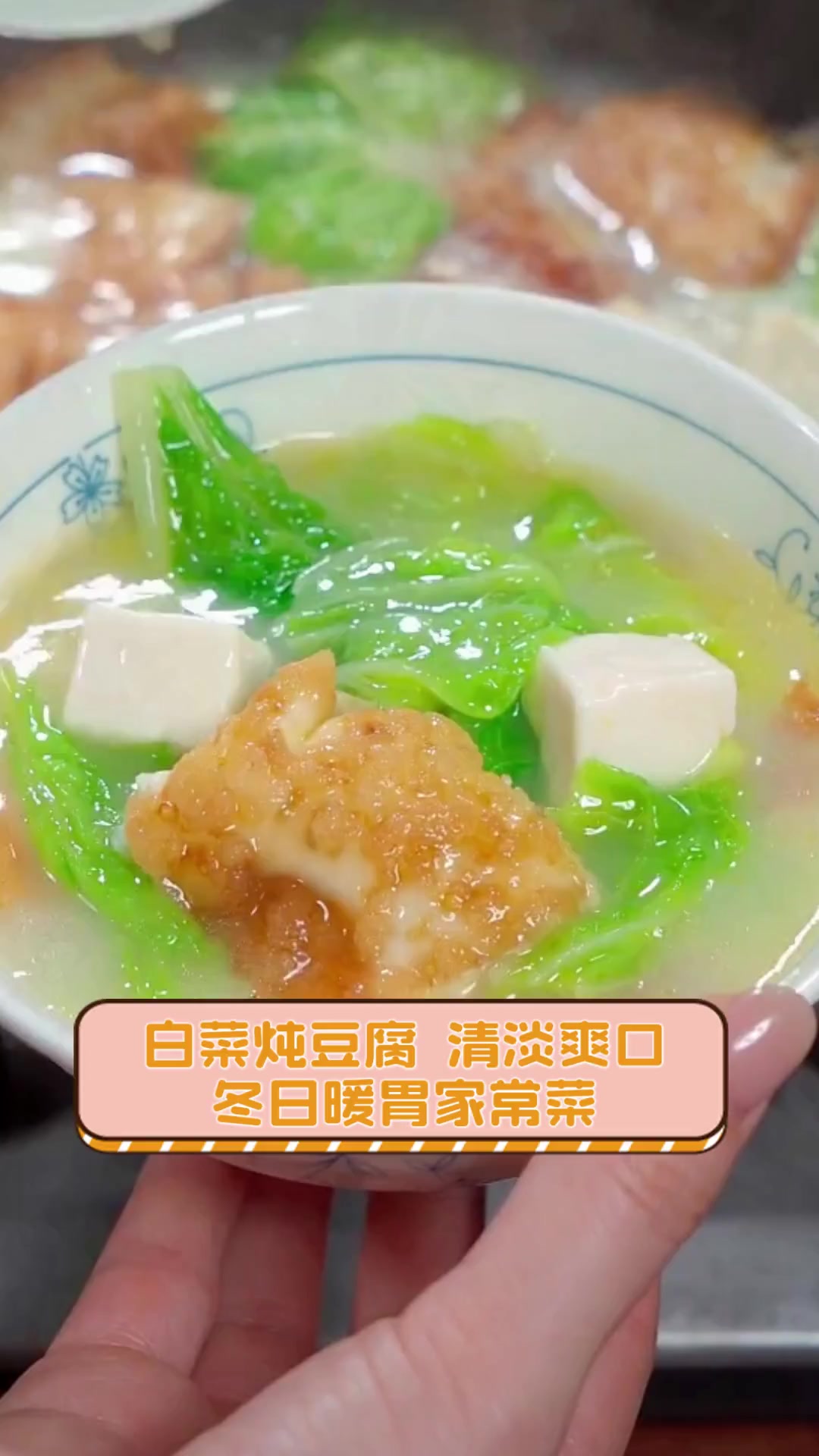 白菜炖豆腐,清淡爽口,冬日暖胃家常菜