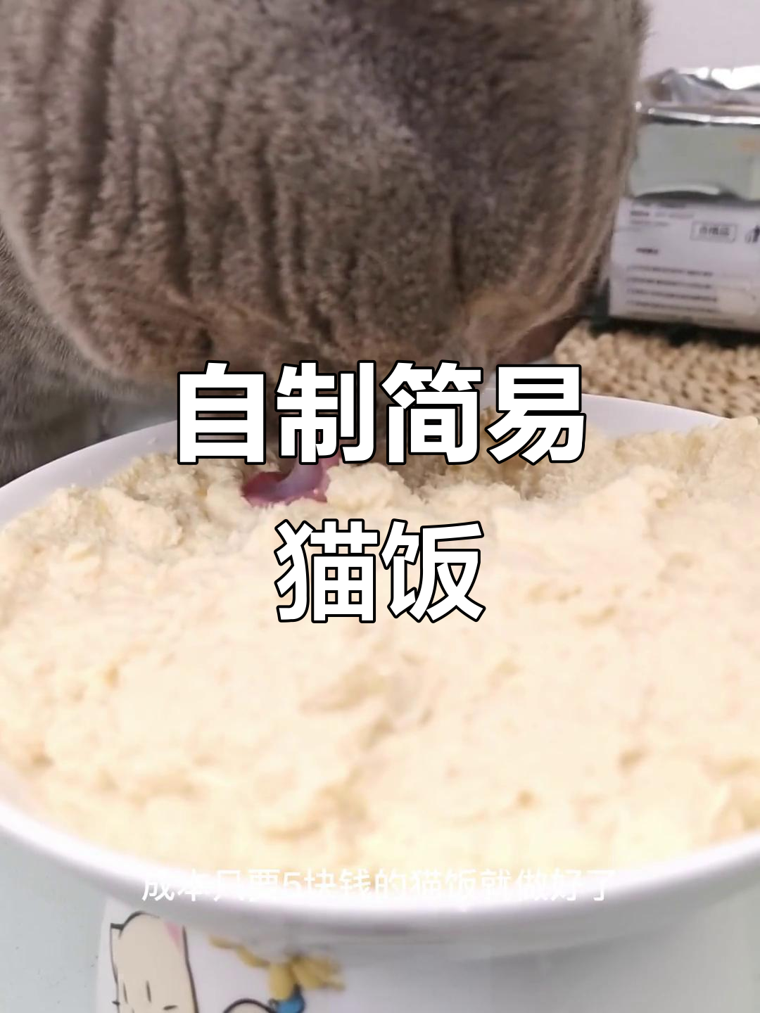 用鸡胸肉和胡萝卜做营养猫饭,简单又美味