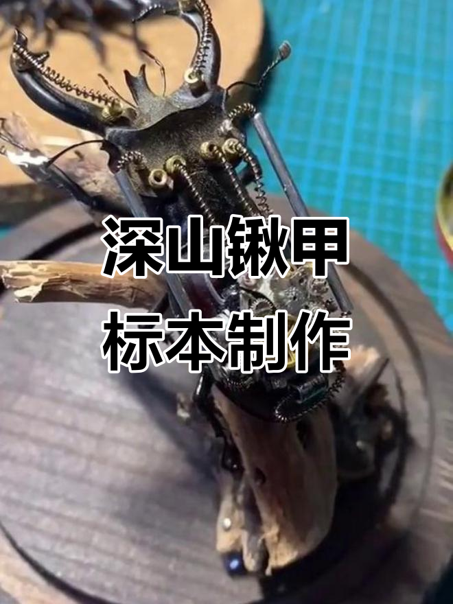 蒸汽朋克昆虫标本制作:从深山锹甲到奇妙工艺品