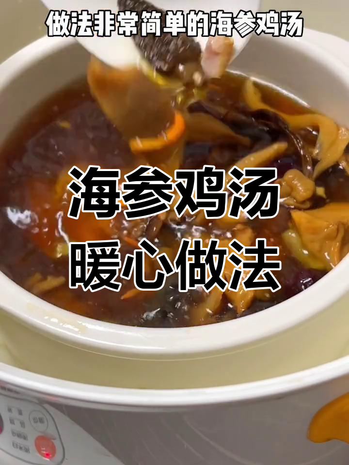寒冷天气必备!海参鸡汤,女朋友喝到感动哭