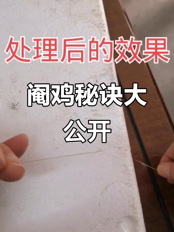 松香粉让阉鸡更完美,纤维线效果超越棕丝!