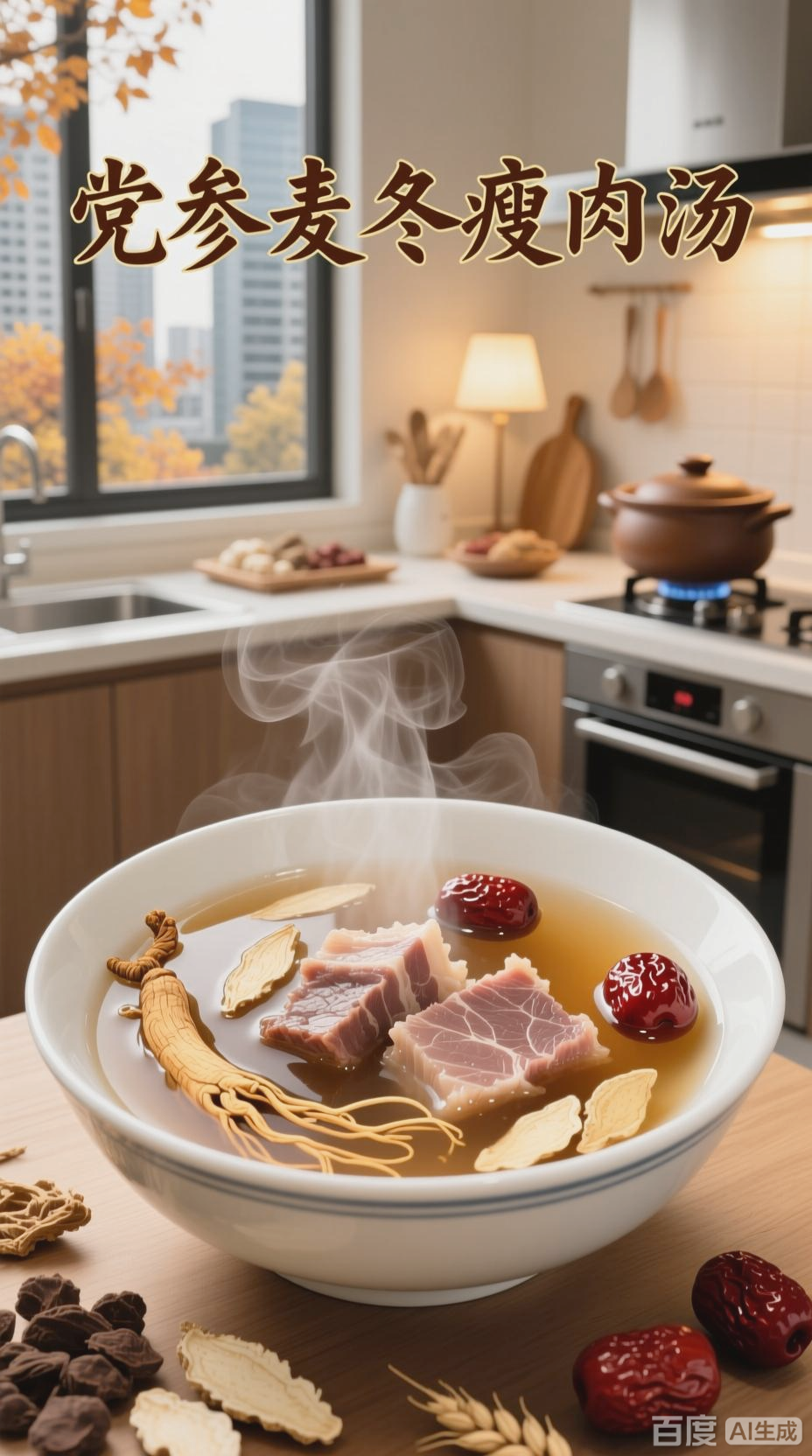 党参麦冬瘦肉汤，益气养阴滋补佳品