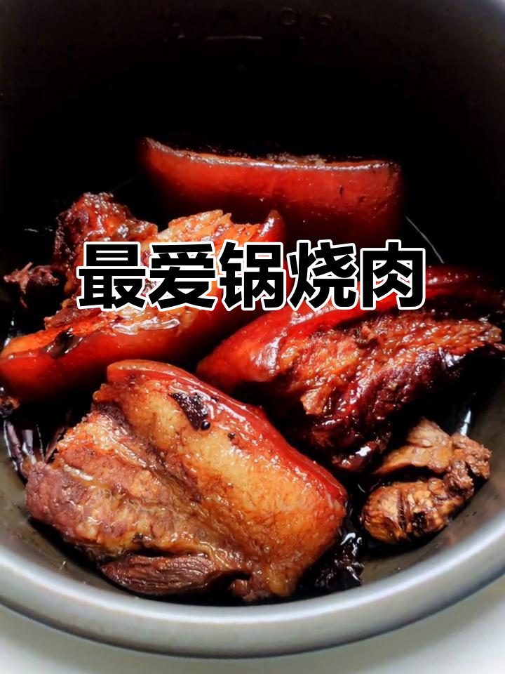 老婆亲手做锅烧肉,外酥里嫩,味道一绝!