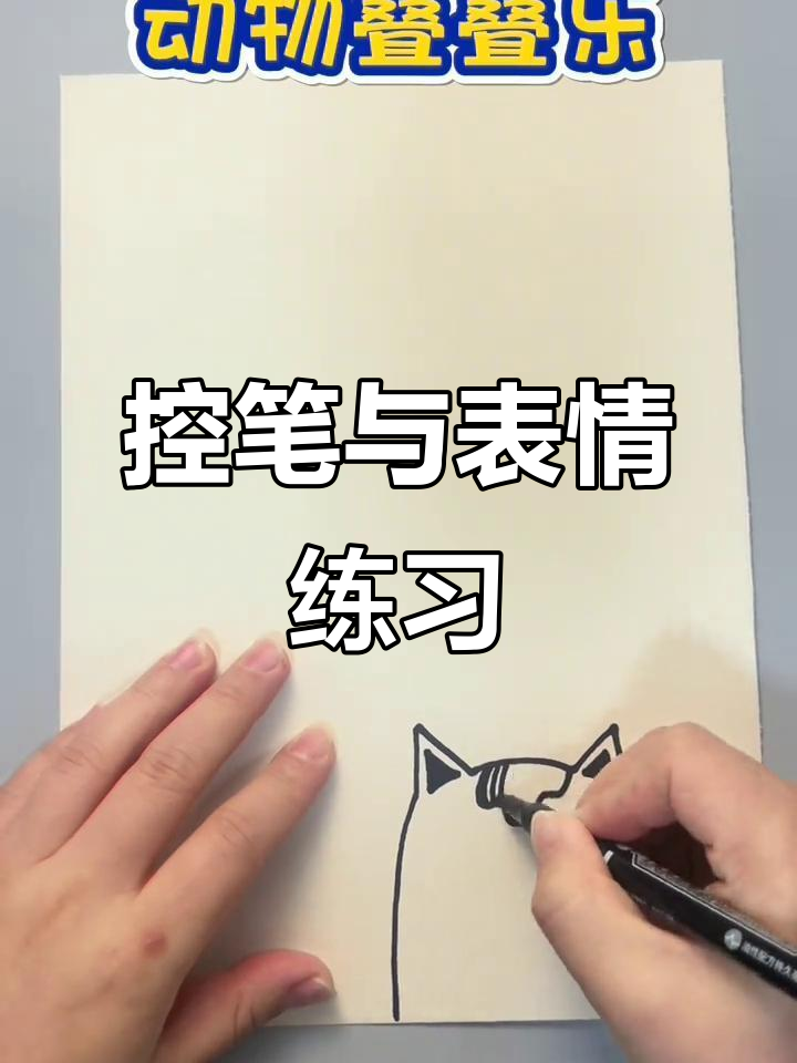 动物叠叠乐,练笔与表情双重训练!