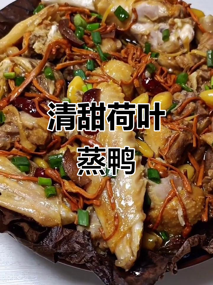 荷叶包裹的鸭肉,清甜入味,一试成主!