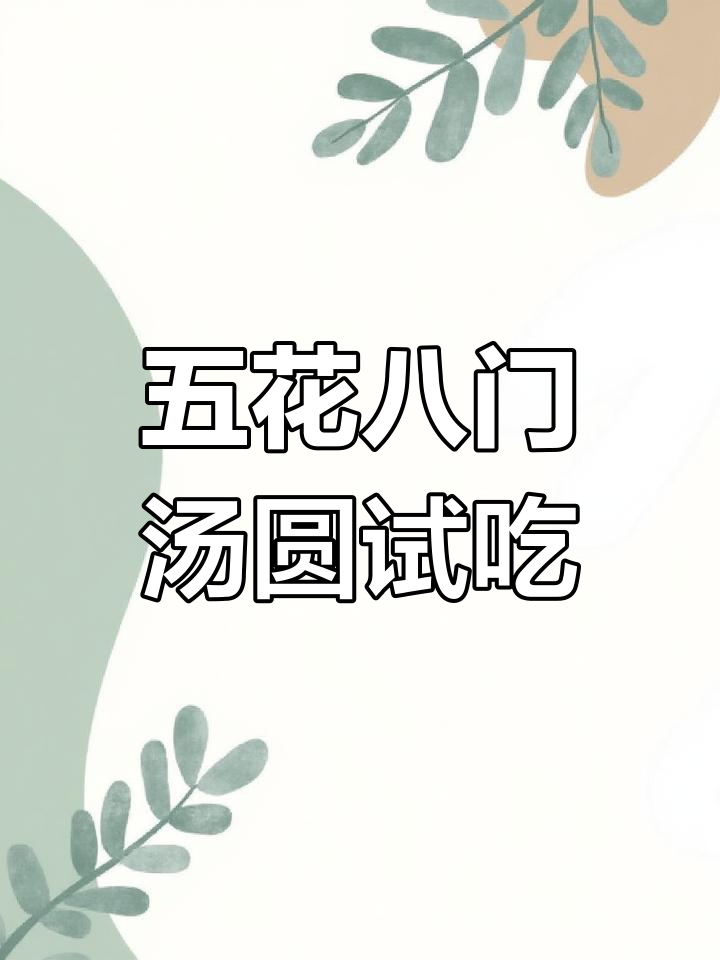 各种口味汤圆大集合，挑战味蕾极限