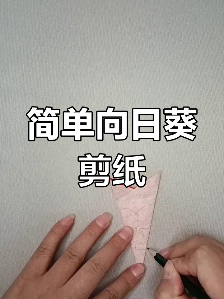 向日葵剪纸教程,轻松学会折法与细节处理