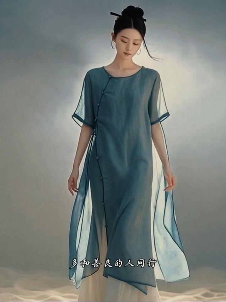 与真诚携手同行 高档上档次女装国风 新中式裙子 时装设计师品牌 高端女装 私人定制