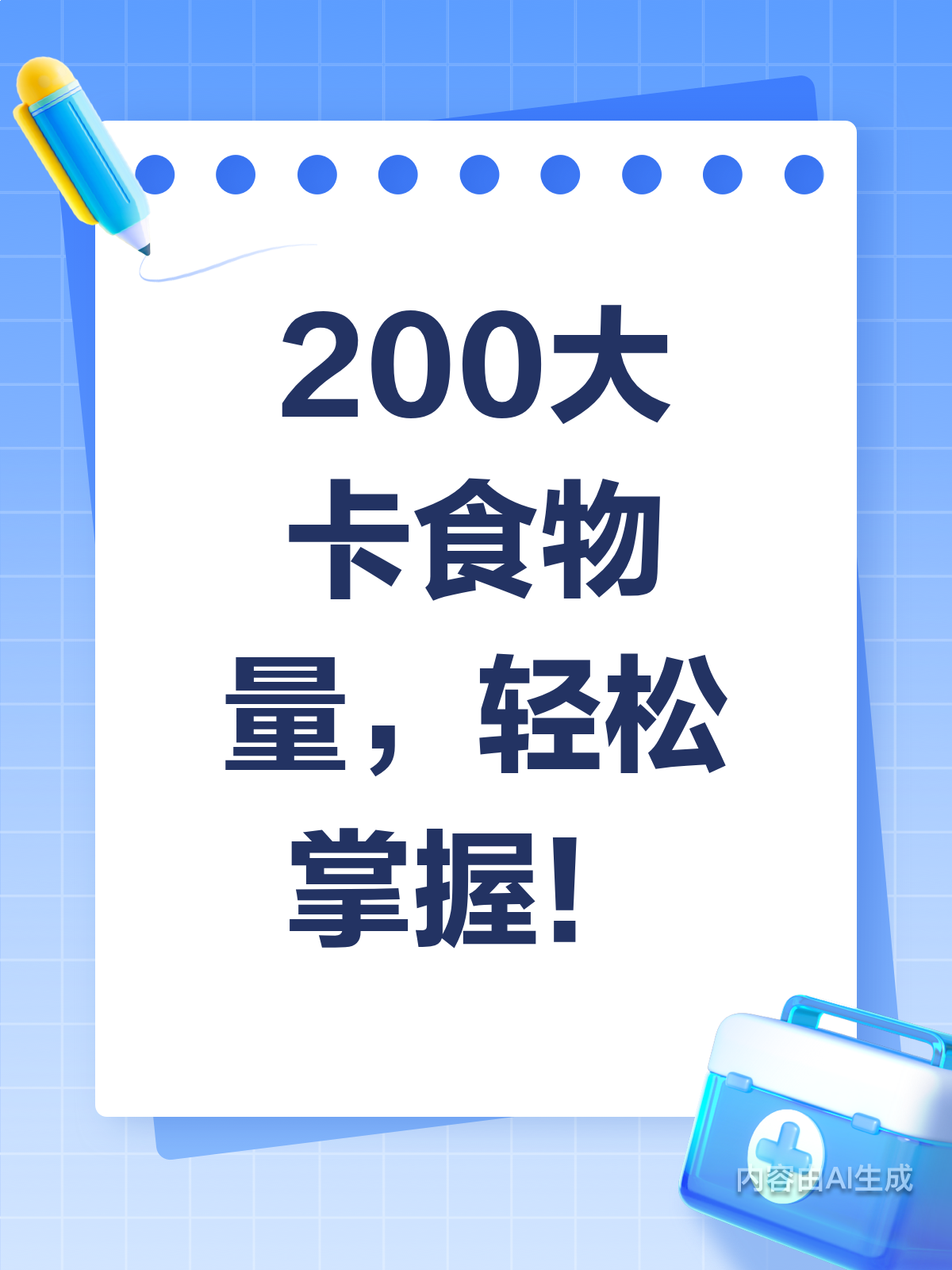 200大卡食物有多少?一图轻松懂
