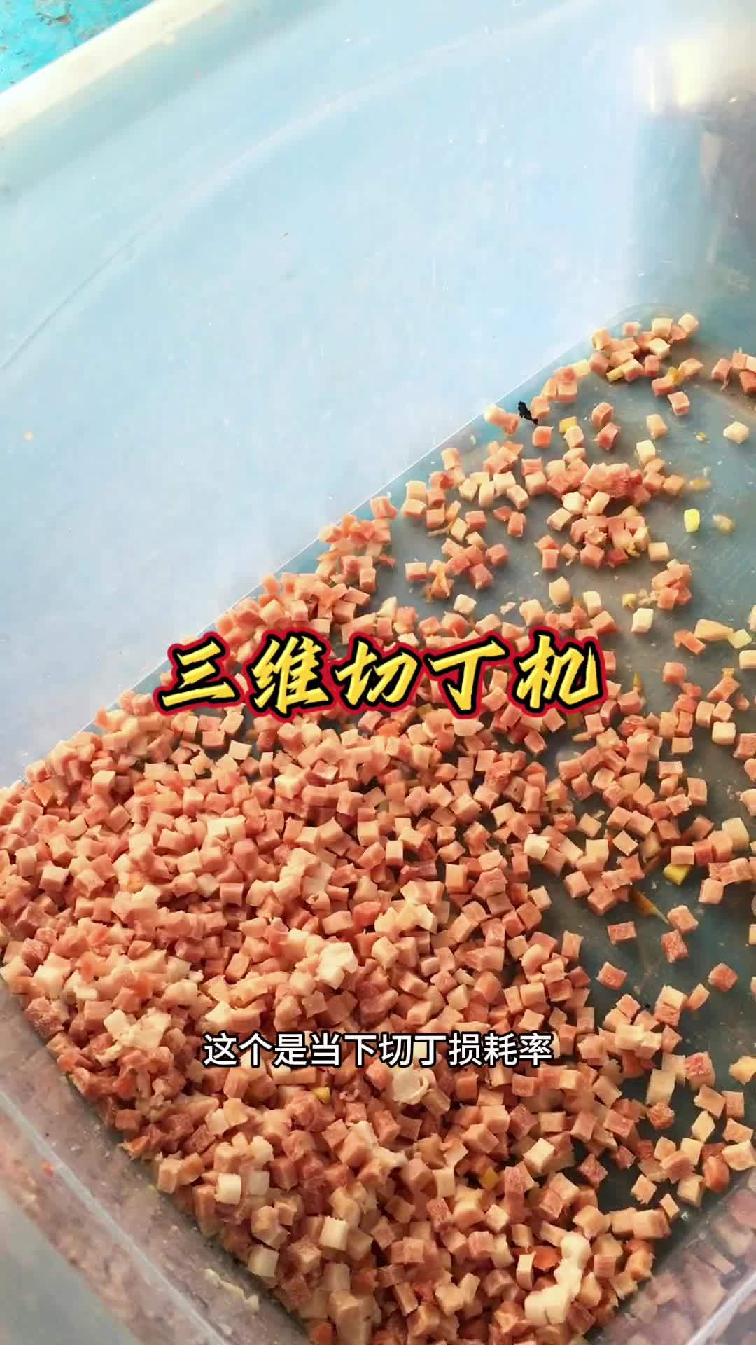 肉类加工设备 这个是当下切丁效果最好的一款切肉丁机 切丁机 三维切丁机 冻肉切丁机 果蔬切