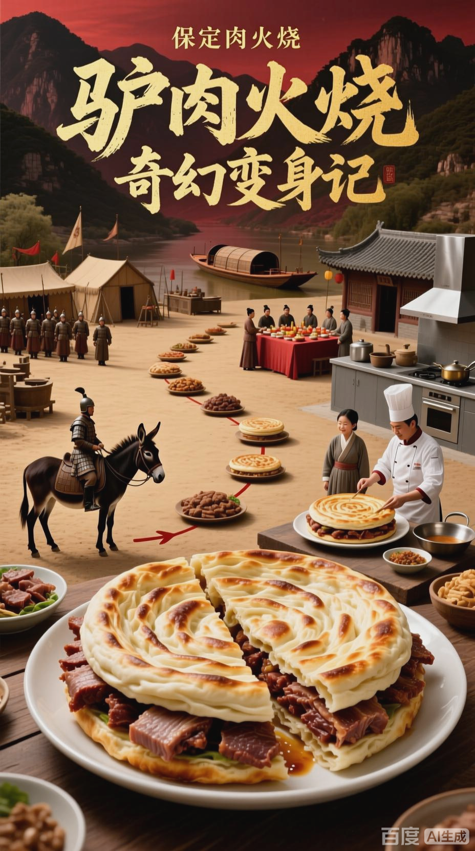 保定驴肉火烧的奇幻变身