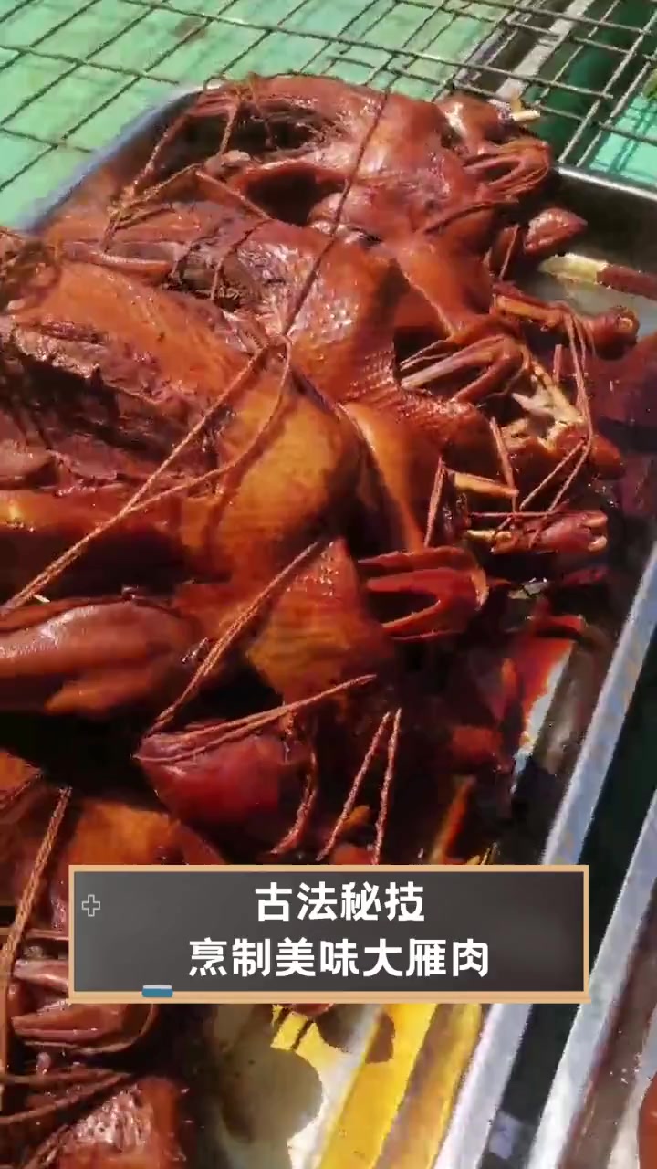 古法秘技,烹制美味大雁肉