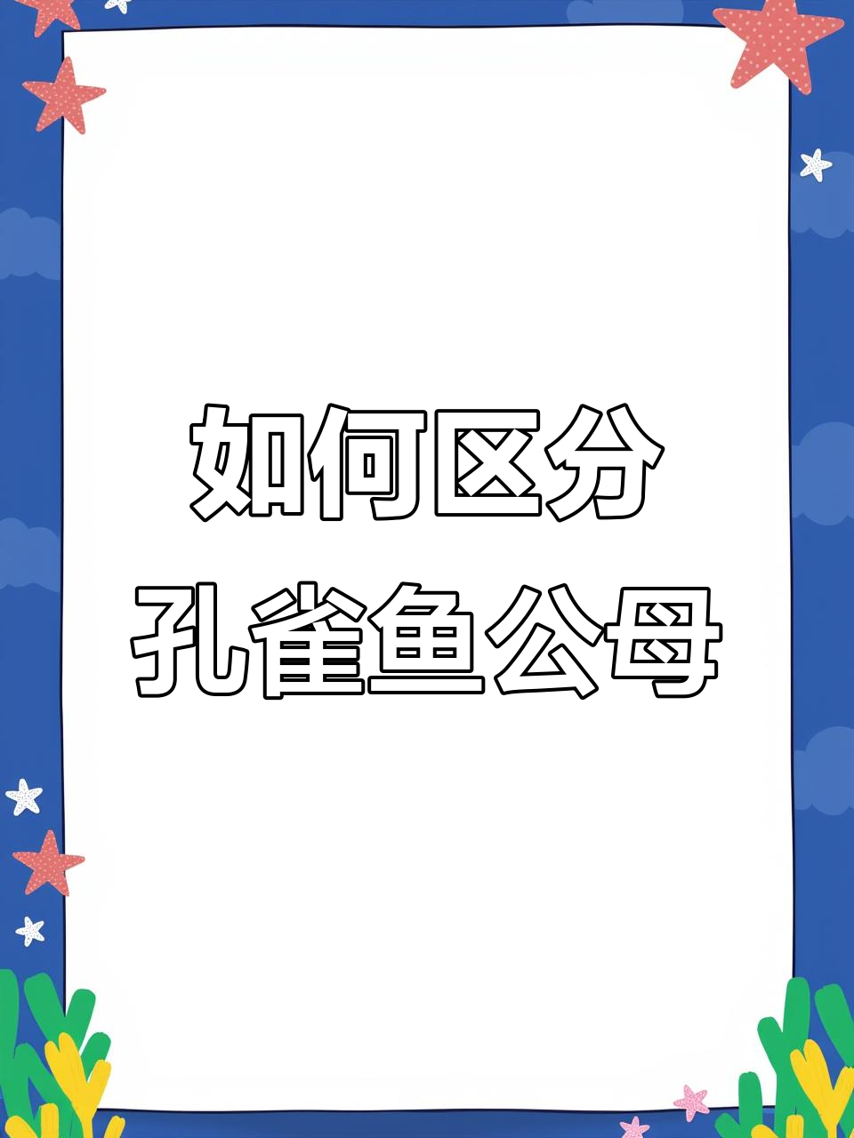 分辨孔雀鱼公母,看颜色和胎斑就够了