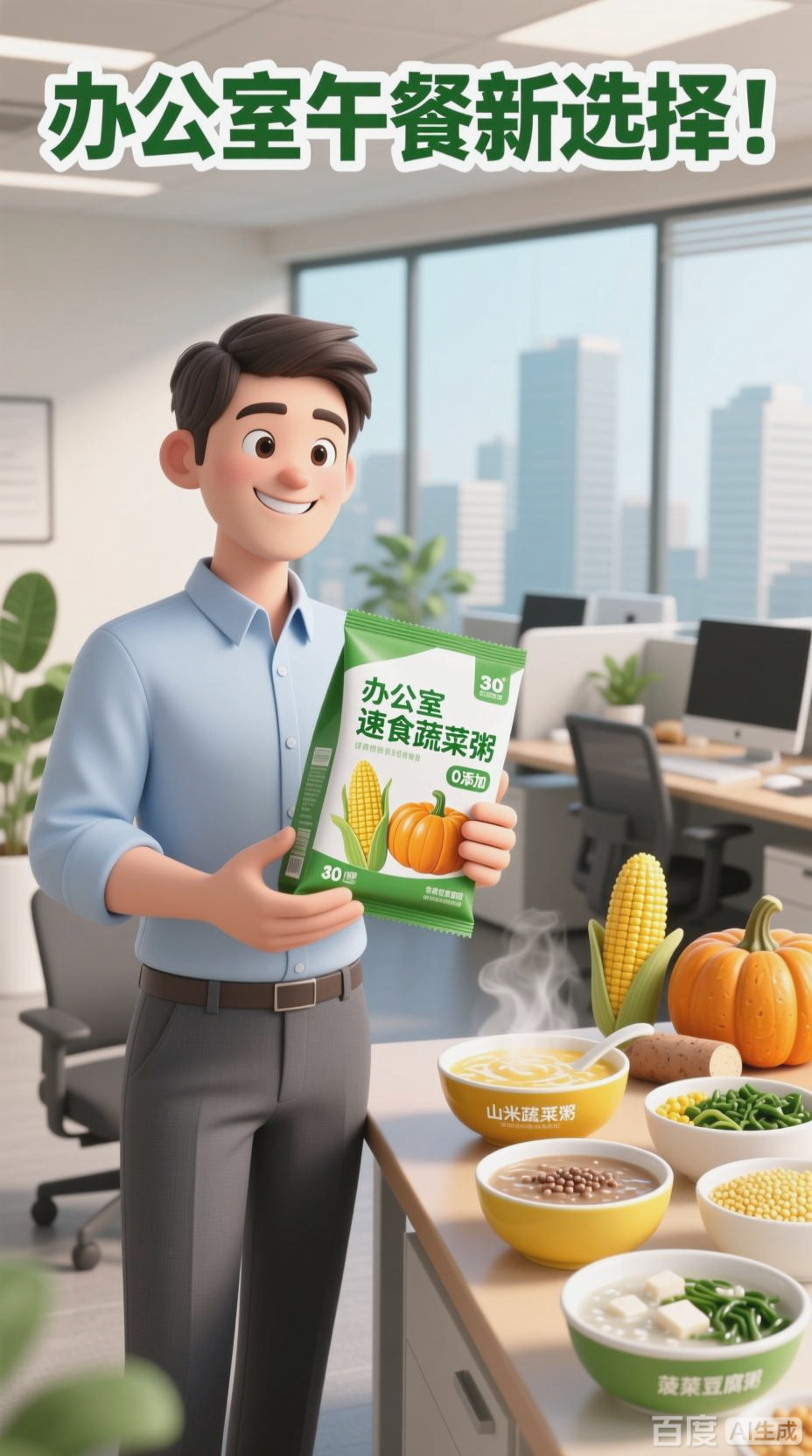 办公室速食,蔬菜粥新选择