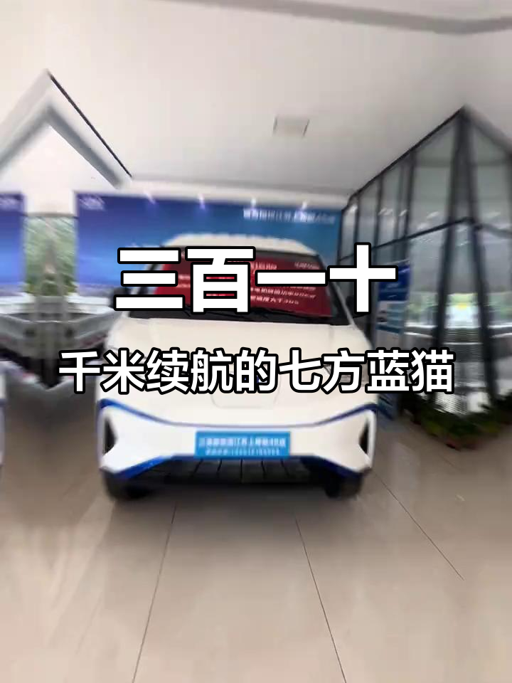 七方蓝猫新能源面包车,续航310公里,六座七座可选