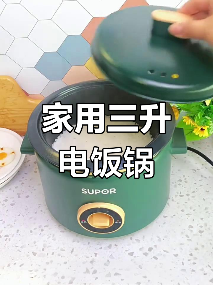 苏泊尔3L电饭煲,适合2-4人家庭使用,带蒸笼功能