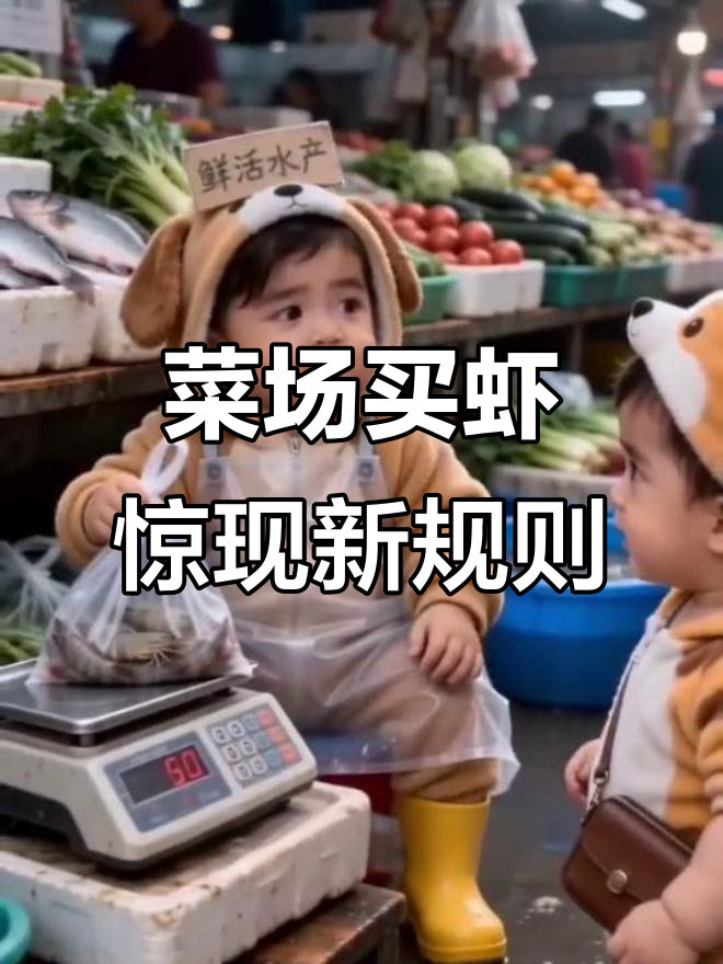 菜市场买虾遇奇事,活死价格大不同