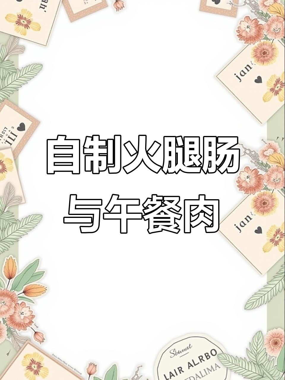 火腿肠和午餐肉制作技巧大揭秘,轻松做出美味又保存!