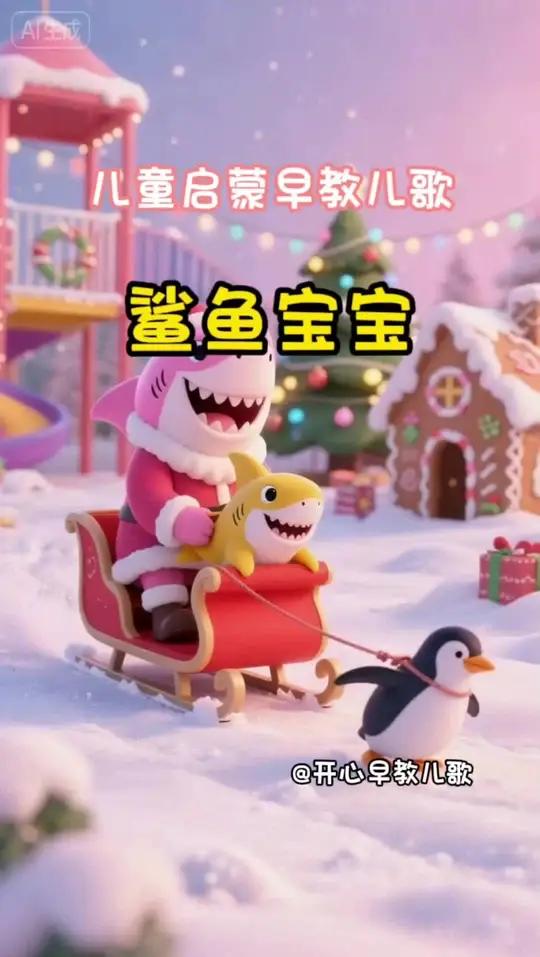 儿童启蒙早教儿歌-鲨鱼宝宝 早教儿歌,儿歌动画/3至6岁幼儿动画片/3至6岁儿童视频/小孩