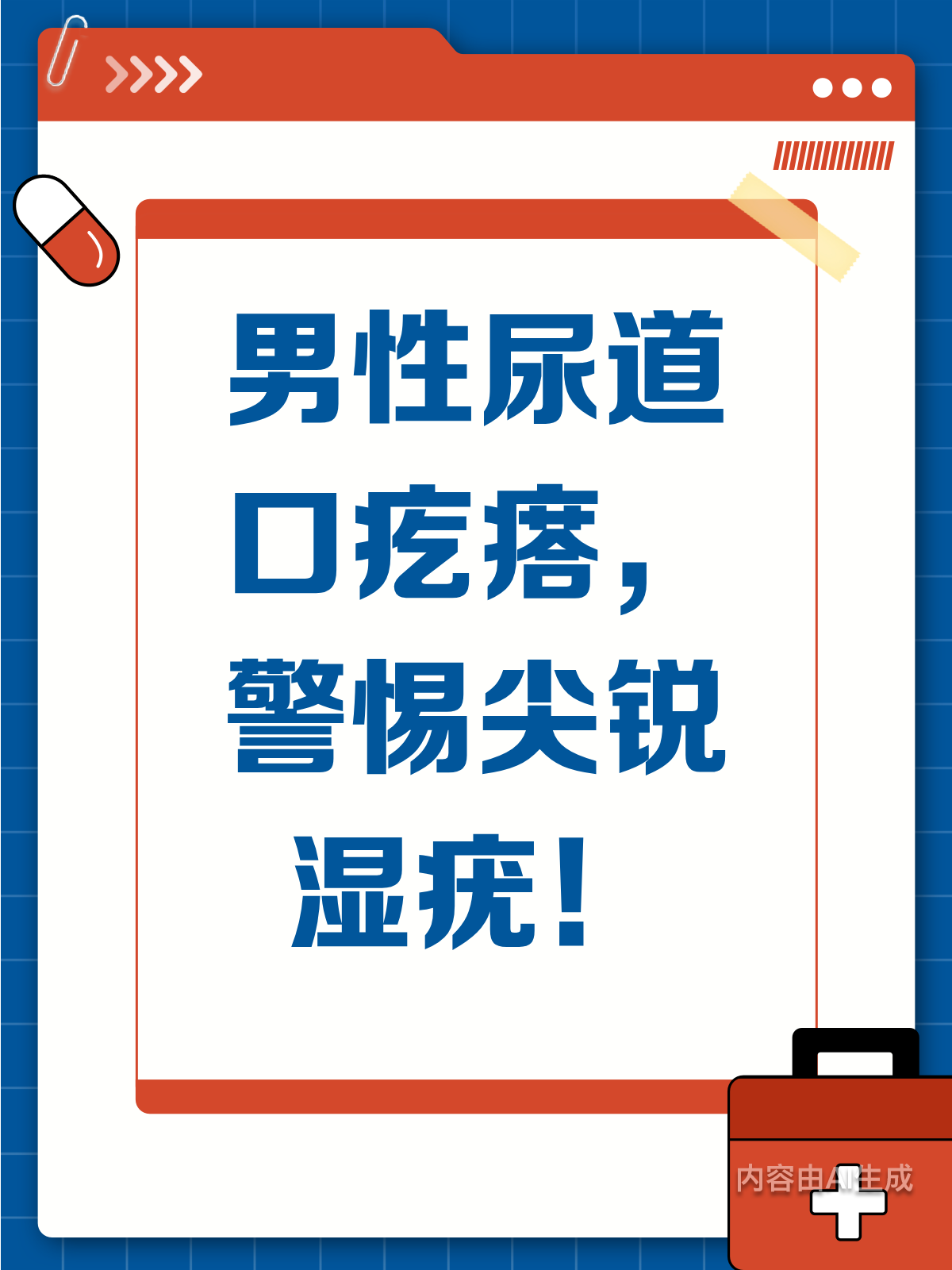 男性尿道口长疙瘩?小心尖锐湿疣来袭!
