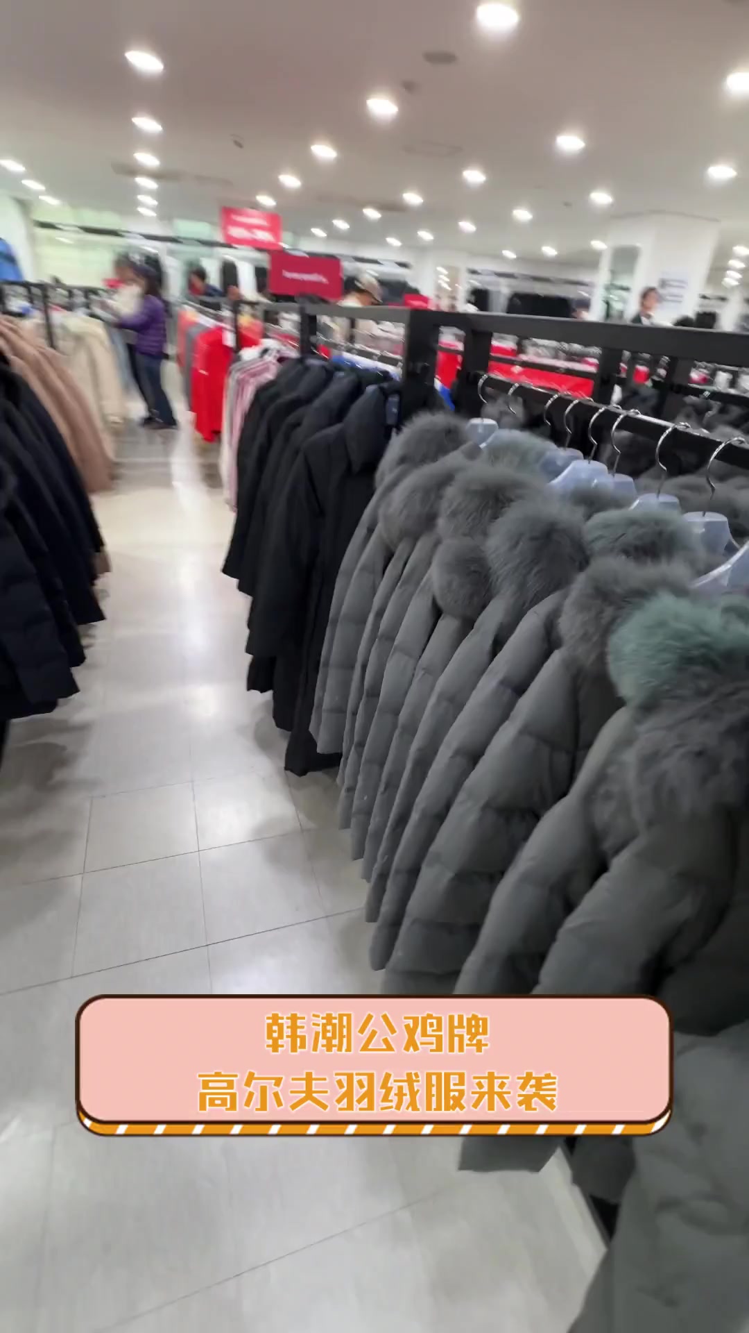 韩潮公鸡牌,高尔夫羽绒服来袭