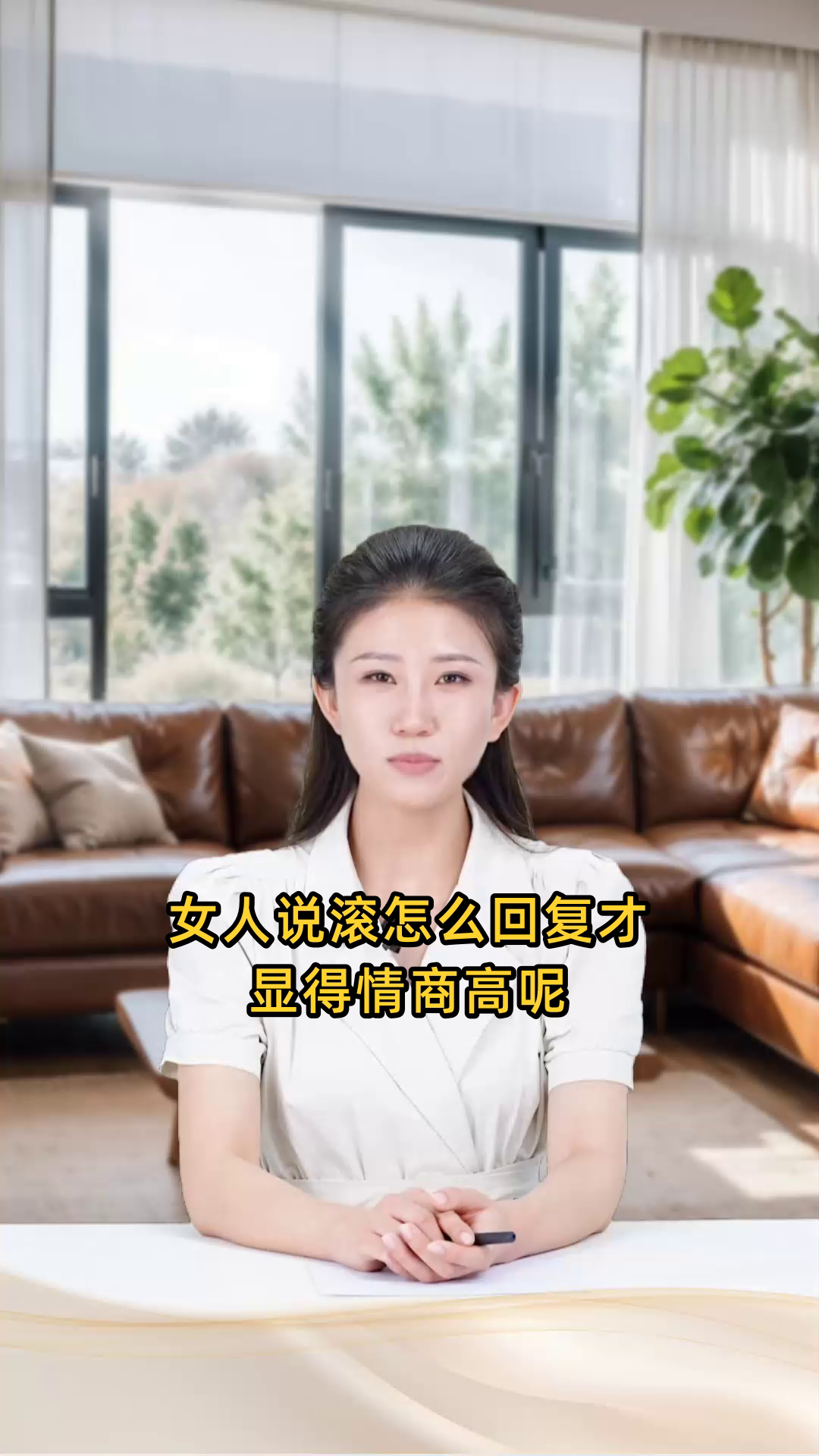 女人说滚怎么回复高情商