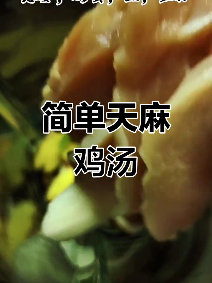 天麻鸡肉汤的做法,滋补又美味