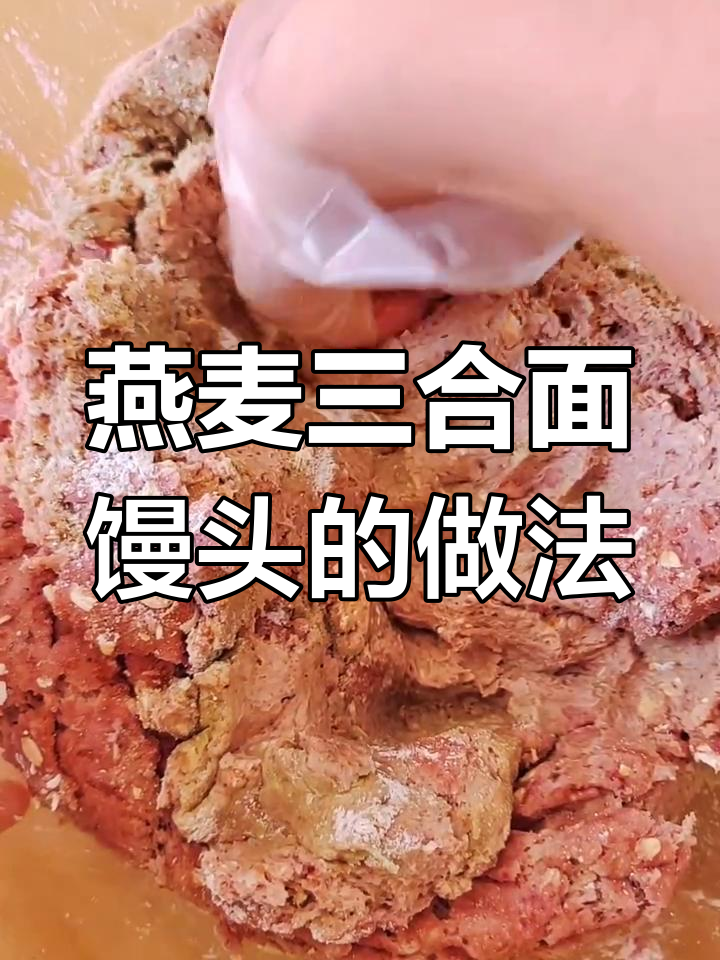 用燕麦、全麦面粉和玉米粉做低糖馒头,简单又美味