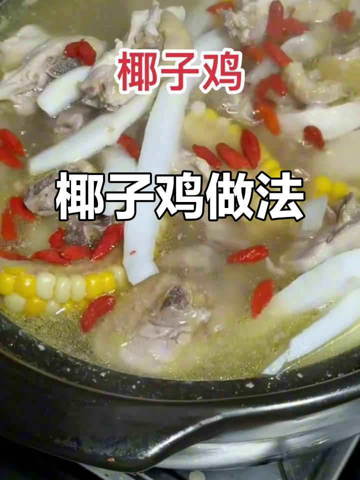 海南椰子鸡,两个椰子和一只鸡的完美搭配