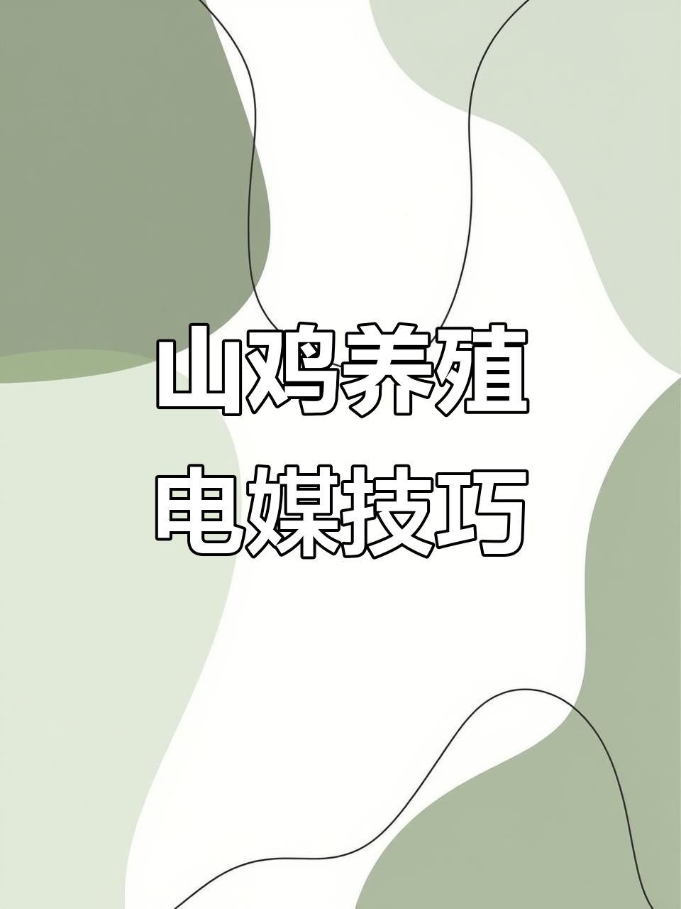 七彩山鸡养殖技巧：电媒放电操作全解析